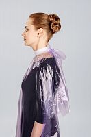 Пеньюар стандарт из полиэтилена, 160х110 см, Сиреневый, 50 шт/упк