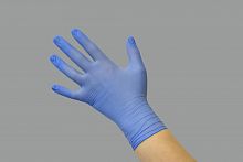 Перчатки нитриловые медицинские Safe&Care, XL, голубой, 200 шт/упк