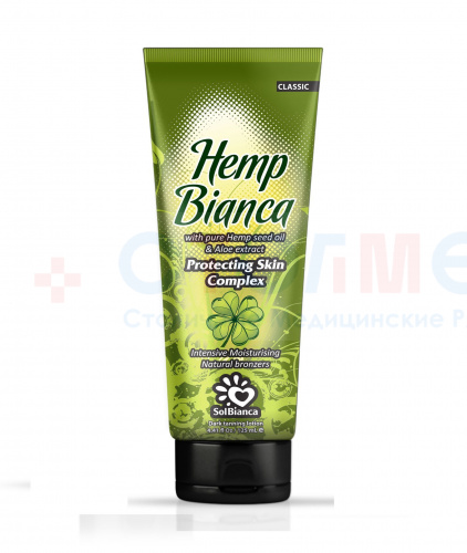 Крем Hemp Bianca с маслом конопли, экстрактом алоэ и бронзаторами SolBianca, 125 мл, 1 шт/упк Крем Hemp Bianca с маслом конопли, экстрактом алоэ и бронзаторами SolBianca, 125 мл, 1 шт/упк