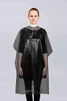 Пеньюар стандарт из полиэтилена, 160х110 см, Черный, 50 шт/упк