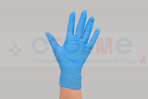 Перчатки нитрил голубые медицинские L Connect Blue Nitrile 100 шт/упк Перчатки нитрил голубые медицинские L Connect Blue Nitrile 100 шт/упк