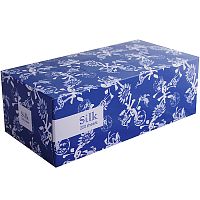Салфетки бумажные двухслойные вытяжные Silk, 20х20 см, белый, 250 шт/упк