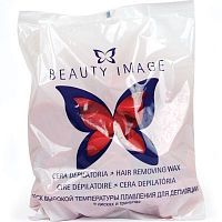 Воск горячий в дисках Красный Beauty Image, 1 кг, 1 шт/упк