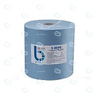 Салфетки безворсовые S-WIPE универсальные 34х49см цвет голубой в картонном диспенсере 1200 штук